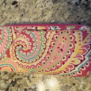 Vera Bradley Pink Paisley Wallet
